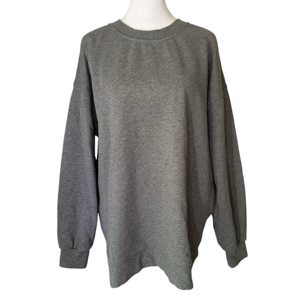 lululemon athletica Tops - Lululemon Perfectly Oversized gray crew neck sweatshirt size 8